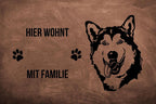 Alaskan Malamute - Fußmatte - Schmutzfangmatte - 40 x 60 cm-Tierisch-tolle Geschenke-Tierisch-tolle-Geschenke