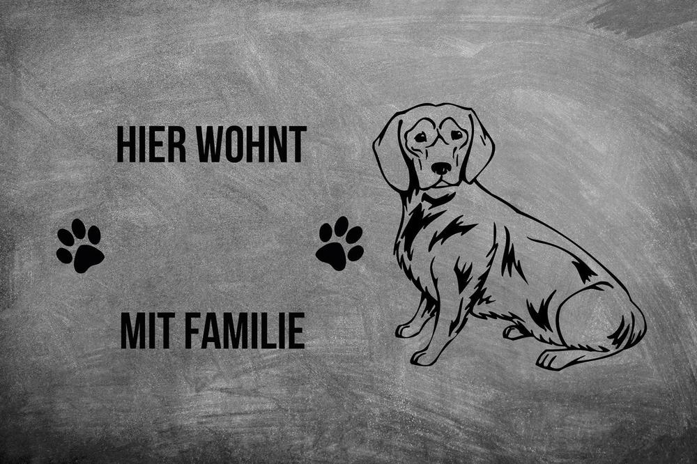 Alpenländische Dachsbracke - Fußmatte - Schmutzfangmatte - 40 x 60 cm-Tierisch-tolle Geschenke-Tierisch-tolle-Geschenke