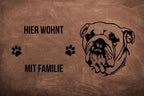 American Bulldog - Fußmatte - Schmutzfangmatte - 40 x 60 cm-Tierisch-tolle Geschenke-Tierisch-tolle-Geschenke
