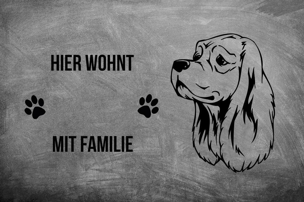 American Cocker Spaniel - Fußmatte - Schmutzfangmatte - 40 x 60 cm-Tierisch-tolle Geschenke-Tierisch-tolle-Geschenke