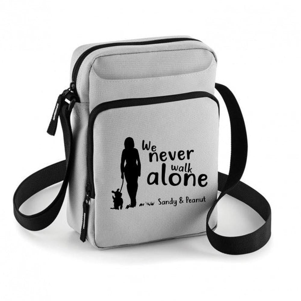 Outdoor Leckerlitasche Umhängetasche -Never walk alone 2- - Tierisch tolle Geschenke