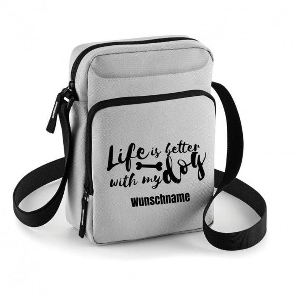 Outdoor Leckerlitasche Umhängetasche -Life is better- - Tierisch tolle Geschenke