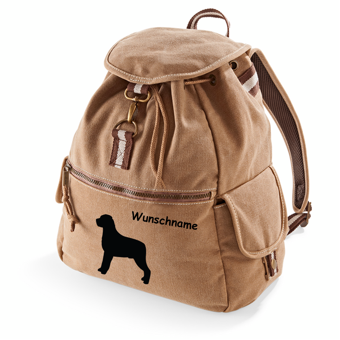 Canvas Rucksack Hunderasse: Rottweiler