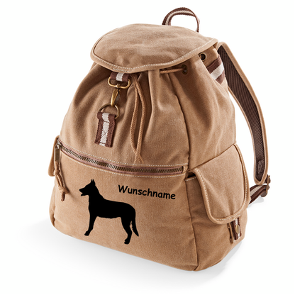 Canvas Rucksack Hunderasse: Beauceron