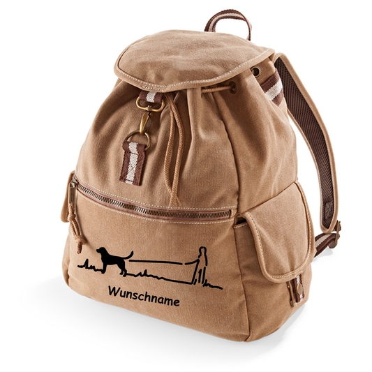 Canvas Rucksack: Gassigeher