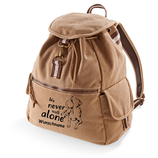 Canvas Rucksack: Never walk alone 4