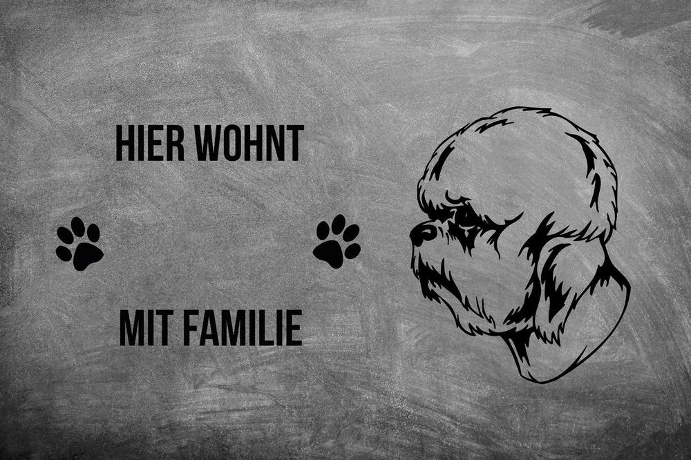Dandie Dinmont Terrier - Fußmatte - Schmutzfangmatte - 40 x 60 cm-Tierisch-tolle Geschenke-Tierisch-tolle-Geschenke