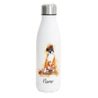 Boxer - Edelstahl Thermosflasche 750 ml mit Namen -watercolour-Tierisch-tolle Geschenke-Tierisch-tolle-Geschenke
