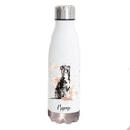 Chinese Crested Powder Puff - Edelstahl Thermosflasche 750 ml mit Namen -watercolour-Tierisch-tolle Geschenke-Tierisch-tolle-Geschenke