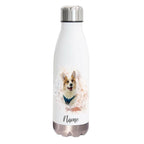 Welsh Corgi - Edelstahl Thermosflasche 750 ml mit Namen -watercolour-Tierisch-tolle Geschenke-Tierisch-tolle-Geschenke