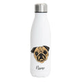Mops - Edelstahl Thermosflasche 750 ml mit Namen-Tierisch-tolle Geschenke-Tierisch-tolle-Geschenke