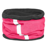 Fleece Schlauchschal Mantrailing pink – personalisierter Loopschal mit Reflexstreifen