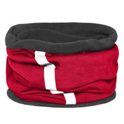 Fleece Schlauchschal Mantrailing rot – personalisierter Halswärmer Hundemenschen