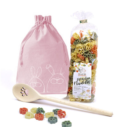 Geschenk-Set Pfötchen Kochlöffel & Pfötchen Nudeln - Twin Häschen