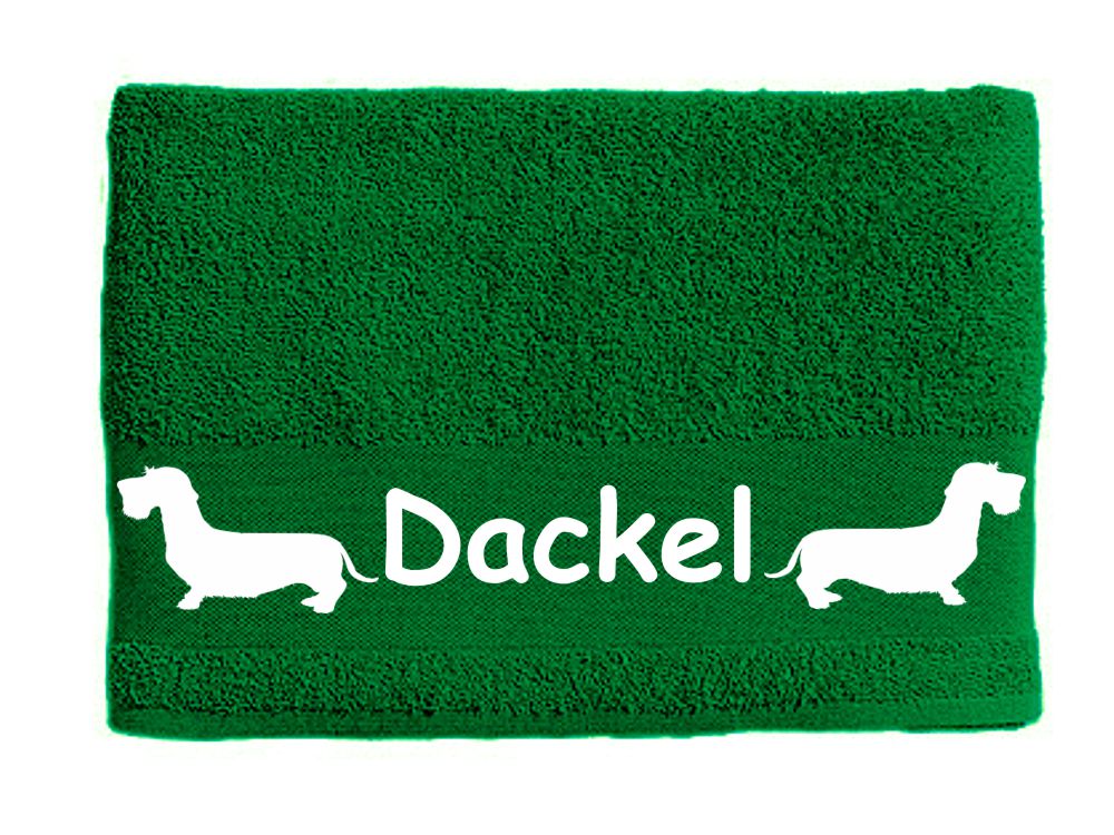 Handtuch: Dackel - Teckel Rauhaar 1-Tierisch-tolle Geschenke-Tierisch-tolle-Geschenke