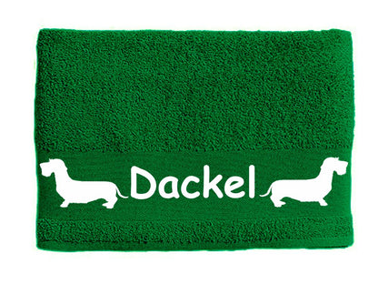 Handtuch: Dackel - Teckel Rauhaar 1-Tierisch-tolle Geschenke-Tierisch-tolle-Geschenke