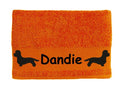 Handtuch: Dandie Dinmont Terrier-Tierisch-tolle Geschenke-Tierisch-tolle-Geschenke