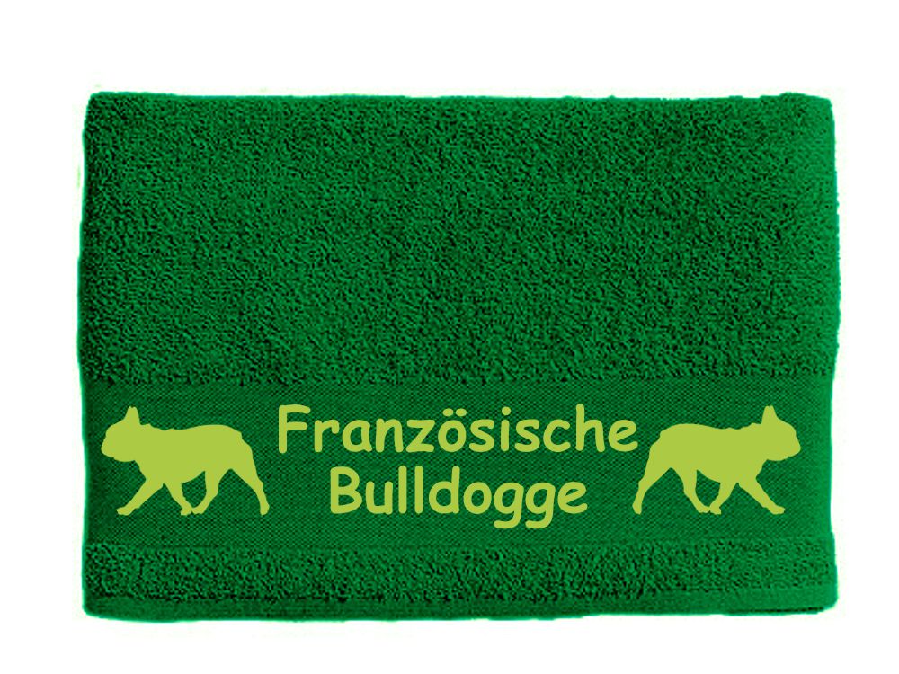 Handtuch: Französische Bulldogge 3-Tierisch-tolle Geschenke-Tierisch-tolle-Geschenke