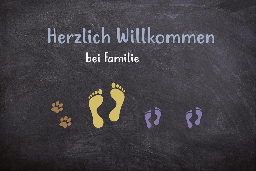 Herzlich Willkommen Fussmatte-Tierisch tolle Geschenke