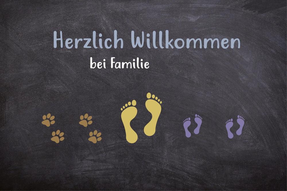 Herzlich Willkommen Fussmatte-Tierisch tolle Geschenke