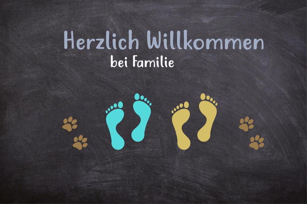 Herzlich Willkommen Fussmatte-Tierisch tolle Geschenke