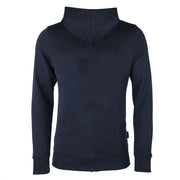 Personalisierter Kapuzenpullover Rueckansicht navy – Hoodie Damen Hundeliebe Edition