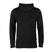 Personalisierter Kapuzenpullover Rueckansicht schwarz – Hoodie Hund Damen mit Wunschtext