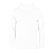 Personalisierter Kapuzenpullover Rueckansicht weiss – Hoodie Damen Hundeliebe Edition