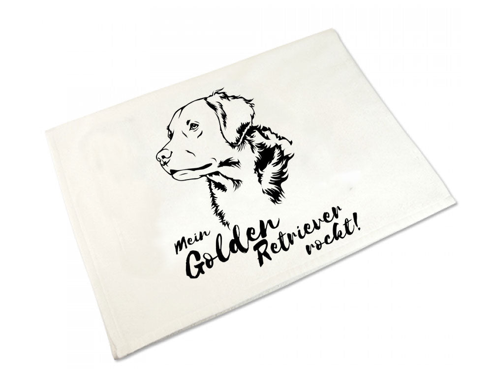 Handtuch: Golden Retriever 50 x 100 cm-Tierisch tolle Geschenke-Tierisch-tolle-Geschenke