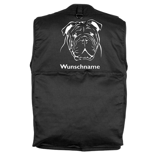 Englische Bulldogge - Hundesportweste mit Rückentasche MIL-TEC-Tierisch-tolle Geschenke-Tierisch-tolle-Geschenke