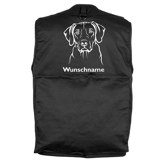 Rhodesian Ridgeback 2 - Hundesportweste mit Rückentasche MIL-TEC-Tierisch-tolle Geschenke-Tierisch-tolle-Geschenke