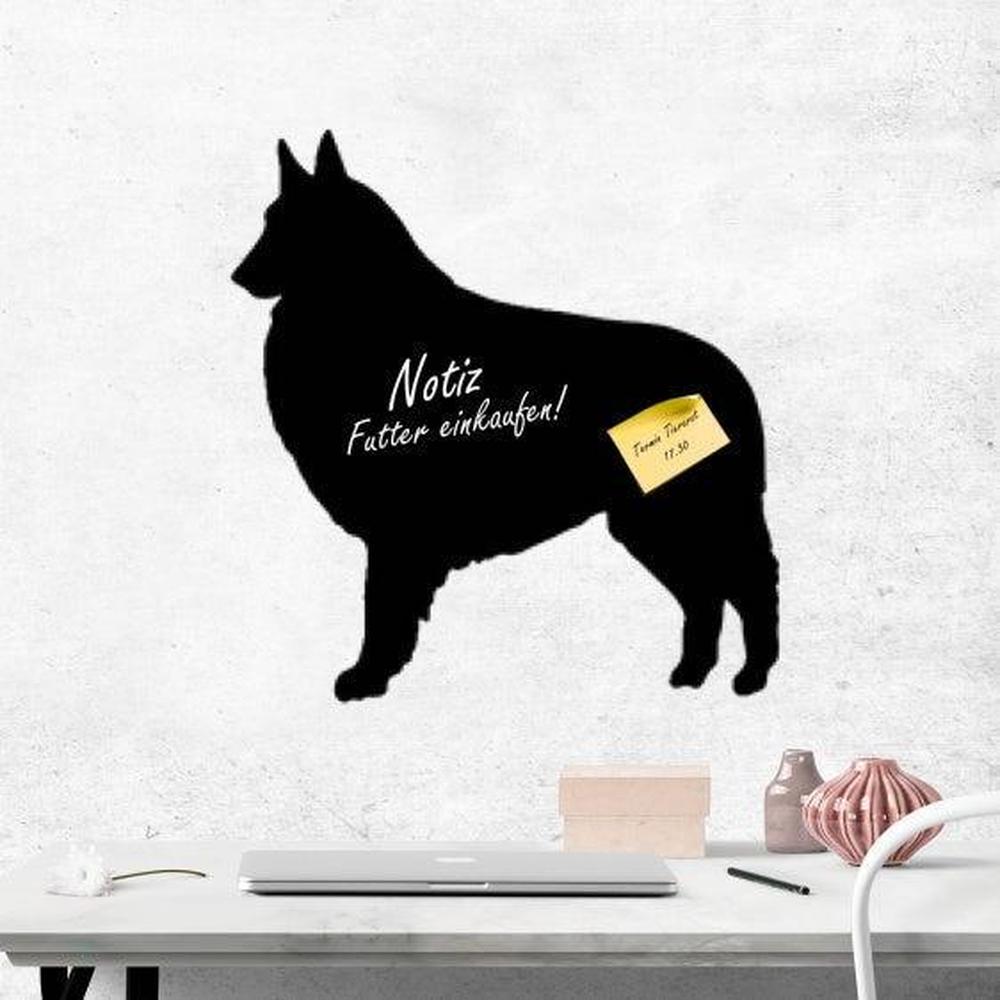 Belgischer Schäferhund Tervueren 2 - Kreidefolie zum Beschriften, selbstklebend-Tierisch - Tolle - Geschenke-Tierisch-tolle-Geschenke