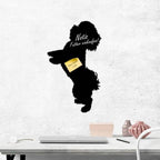 Bichon Frise 3 - Kreidefolie zum Beschriften, selbstklebend-Tierisch - Tolle - Geschenke-Tierisch-tolle-Geschenke