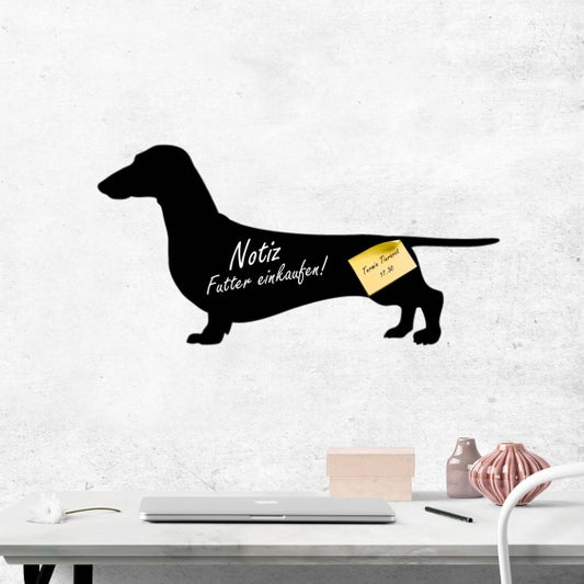 Dachshund Dackel 1 - Kreidefolie zum Beschriften, selbstklebend-Tierisch - Tolle - Geschenke-Tierisch-tolle-Geschenke