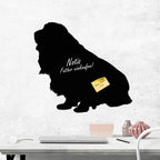 Dackel Langhaar 1 - Kreidefolie zum Beschriften, selbstklebend-Tierisch - Tolle - Geschenke-Tierisch-tolle-Geschenke