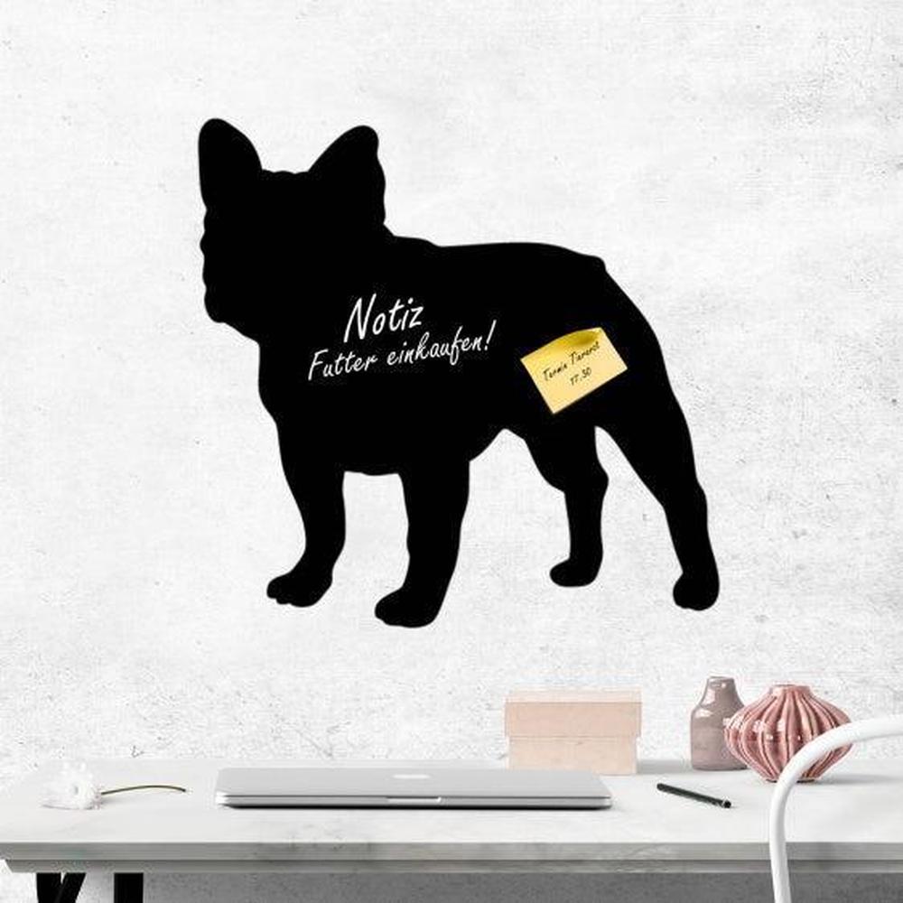 Französische Bulldogge 1 - Kreidefolie zum Beschriften, selbstklebend-Tierisch - Tolle - Geschenke-Tierisch-tolle-Geschenke