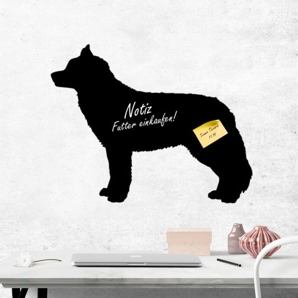 Husky 2 - Kreidefolie zum Beschriften, selbstklebend-Tierisch - Tolle - Geschenke-Tierisch-tolle-Geschenke