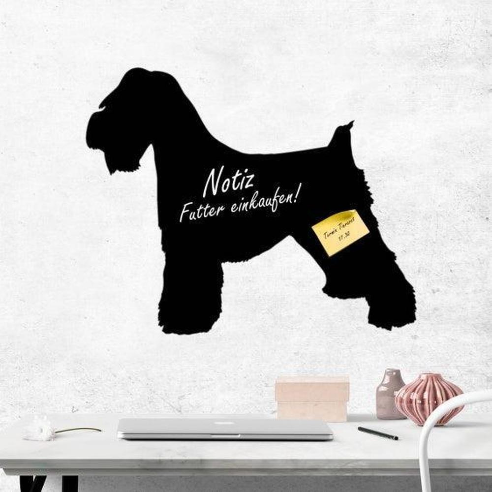 Mini Schnauzer Zwergschnauzer1 - Kreidefolie zum Beschriften, selbstklebend-Tierisch - Tolle - Geschenke-Tierisch-tolle-Geschenke