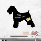 Mini Schnauzer Zwergschnauzer1 - Kreidefolie zum Beschriften, selbstklebend-Tierisch - Tolle - Geschenke-Tierisch-tolle-Geschenke