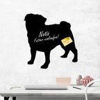 Mops 1 - Kreidefolie zum Beschriften, selbstklebend-Tierisch - Tolle - Geschenke-Tierisch-tolle-Geschenke