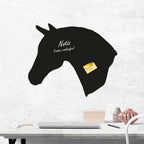 Pferd 4 - Kreidefolie zum Beschriften, selbstklebend-Tierisch - Tolle - Geschenke-Tierisch-tolle-Geschenke