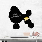 Pudel 2 - Kreidefolie zum Beschriften, selbstklebend-Tierisch - Tolle - Geschenke-Tierisch-tolle-Geschenke