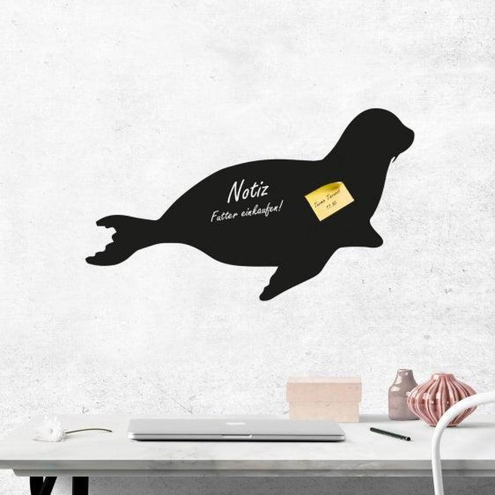 Seehund - Kreidefolie zum Beschriften, selbstklebend-Tierisch - Tolle - Geschenke-Tierisch-tolle-Geschenke