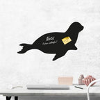 Seehund - Kreidefolie zum Beschriften, selbstklebend-Tierisch - Tolle - Geschenke-Tierisch-tolle-Geschenke