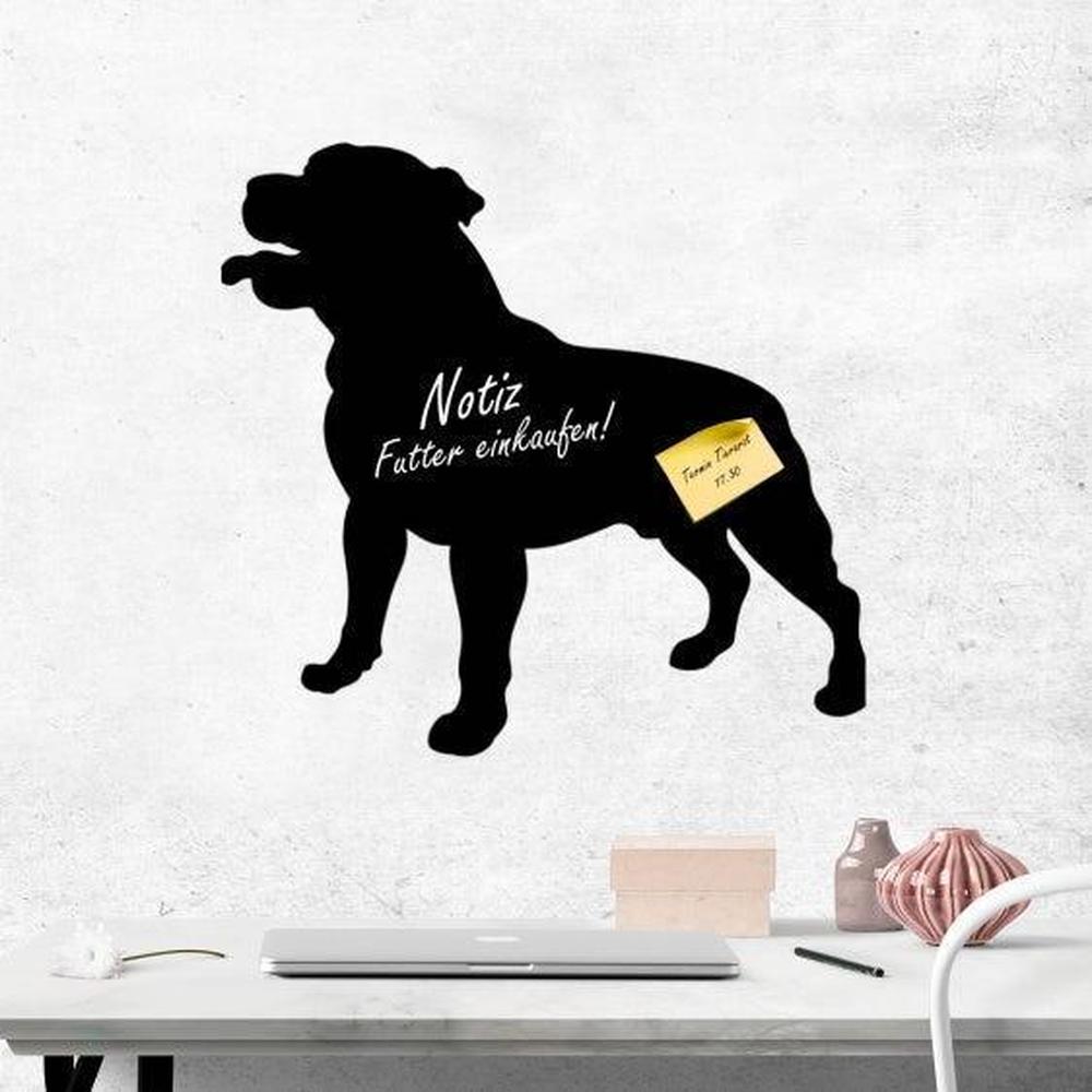 Staffordshire Bullterrier 1 - Kreidefolie zum Beschriften, selbstklebend-Tierisch - Tolle - Geschenke-Tierisch-tolle-Geschenke