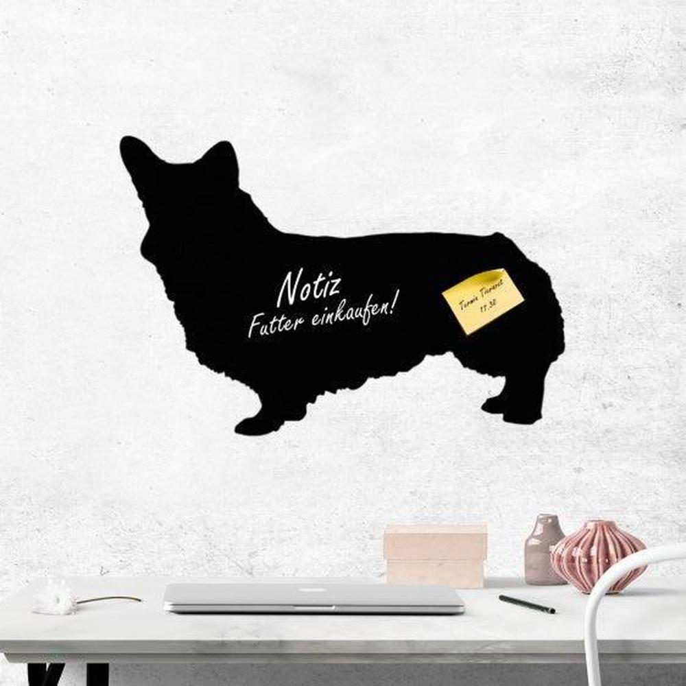 Welsh Corgi Cardigan 1 - Kreidefolie zum Beschriften, selbstklebend-Tierisch - Tolle - Geschenke-Tierisch-tolle-Geschenke