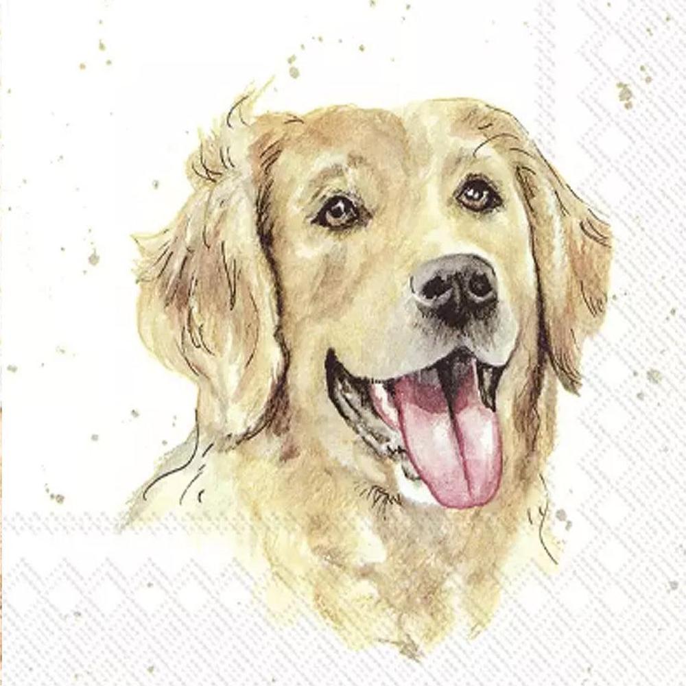 Papier-Servietten: Hund - Farmfriends Dog 20 Stck 33 x 33 cm-Tierisch tolle Geschenke