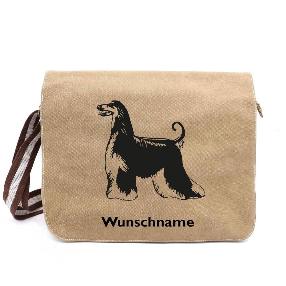 Afghane 1 Canvas Schultertasche Messenger - Tierisch tolle Geschenke