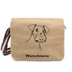 Airedale Terrier 3 Canvas Schultertasche Messenger - Tierisch tolle Geschenke