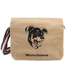 Beauceron - Canvas Schultertasche Messenger mit Namen - Tierisch tolle Geschenke